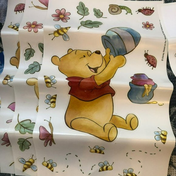 Winnie the Pooh Self-Stick Adhesive Wall Art Peel & Remove 4 10"x17.5" sheets - Picture 6 of 9